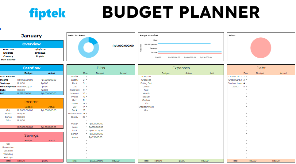 Template Spreadsheets